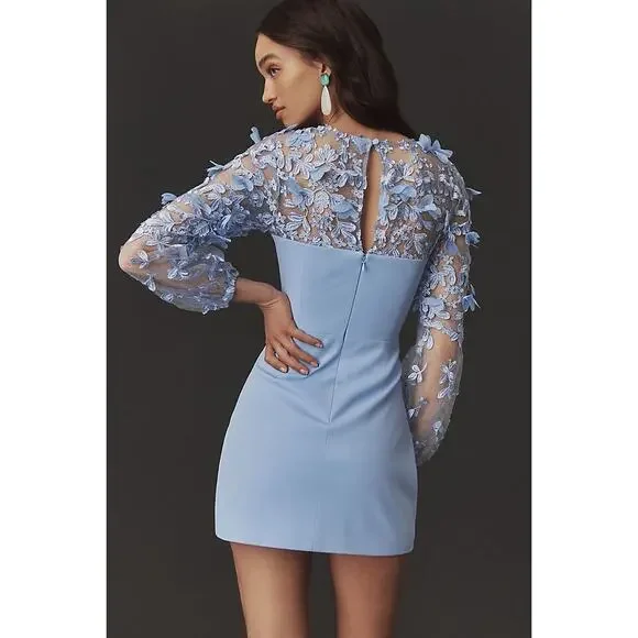 chinese dress ladies By Anthropologie Long-Sleeve A-Line Sweater Mini Dress main image 1